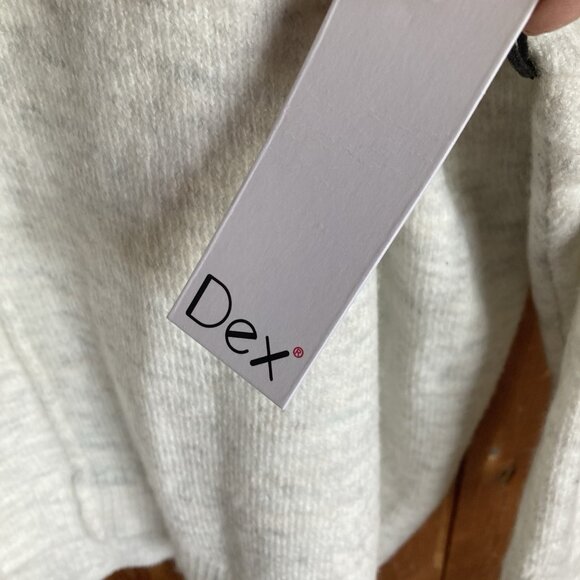 Dex Women Gray Pullover Sweater Slouchy Soft Oversized Acrylic Blend New sz XL - Picture 6 of 11